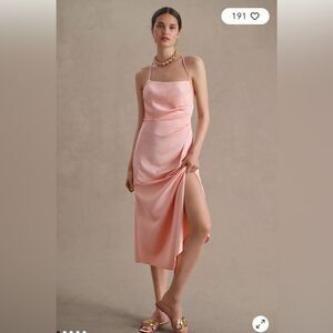 Significant Other by Anthropologie Melody Square-Neck Open Back Slip Dress